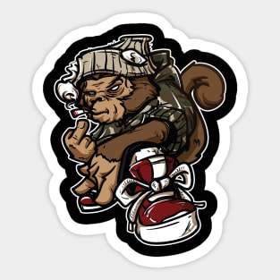 Hip Hop Monkey Graffiti Character Sticker